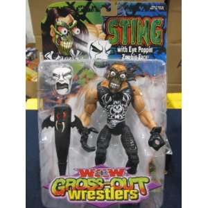  RARE TOY BIZ WCW GROSS OUT WRESTLERS STING FIGURE, TNA 