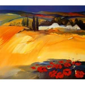 ITALIEN POPPIES I by Julianne Jahn 32x28  Grocery 