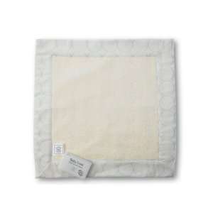  Lovey  Security Blanket  Pastel Blue Mod Circle on Ivory 