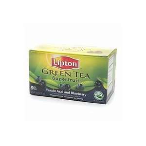 Lipton Green Tea, Superfruit, 20 bags, Purple Acai and Blueberry, 20 