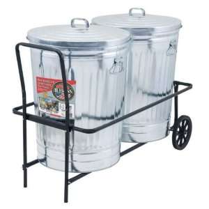   TCC 250 Pound Capacity Dual Trash Can Cart Patio, Lawn & Garden