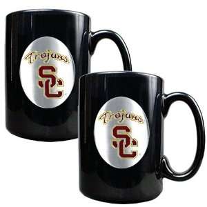  USC Trojans 2 Piece Coffee Mug Set