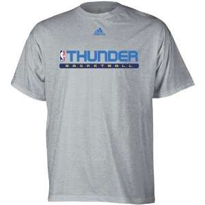  adidas Oklahoma City Thunder Ash True Court T shirt 