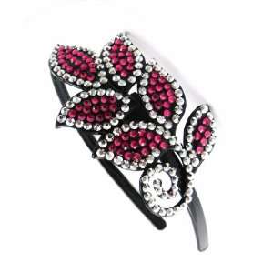  Headband Cristal pink black. Jewelry