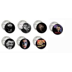  Lugosi Dracula 1 inch & 1 1/2 inch Size Button/Pin 14 Collection Set