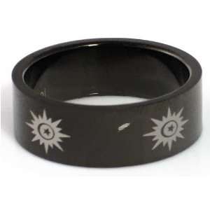   Sun Design Stainless Steel Ring by BodyPUNKS (RBS 014), in 8.5 (US