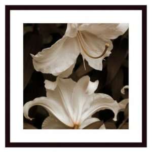 Barewalls Interactive Art White Lilies by Rebecca Swanson Framed Wall 