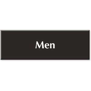  Men Outdoor Engraved Sign, 12 x 4