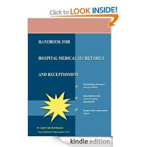 Handbook for Hospital Secretaries and Receptionists Lesley Cody 