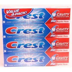 Crest, floride anticavity tootpaste, cavity protaction, regular flavor