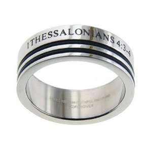  Guys Stainless Steel 1 Thessalonians 43 Ring Jewelry