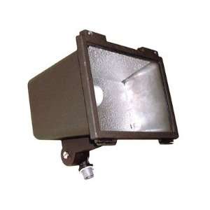   Small Flood Light with Post Top Fitter in Bronze