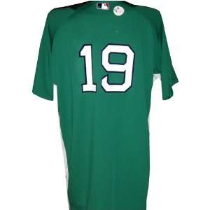 Josh Beckett #19 2008 Red Sox Game Used Green Alternate Jersey(Celtics 