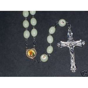  10 X 7 mm Big glow in dark ROSARY 24 1/2 