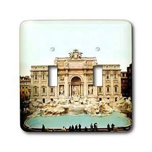 Vacation Spots   Trevi Fountain Italy   Light Switch Covers   double 