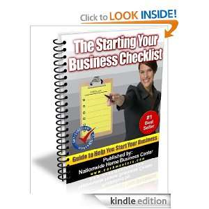 THE STARTING YOUR BUSINESS CHECKLIST Nationwide Home Business Center 