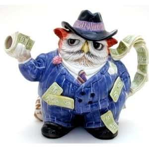  Owl Capone Novelty Teapot