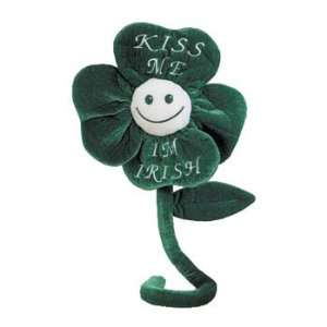   Plush   GREEN FLOWER (Kiss Me Im Irish) ( 23 inch ) Toys & Games