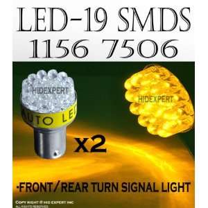   pcs 1156 Direct Replace Socket Front Turn Signal Amber 19SMD LED Bulbs