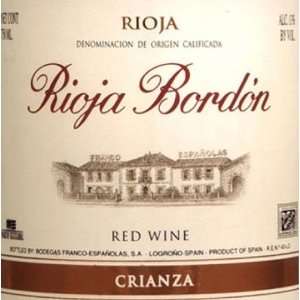  2007 Bodegas Franco Espanolas Rioja Bordon Crianza 750ml 