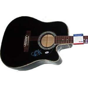   Autographed Signed 12 String Guitar &Proof PSA 