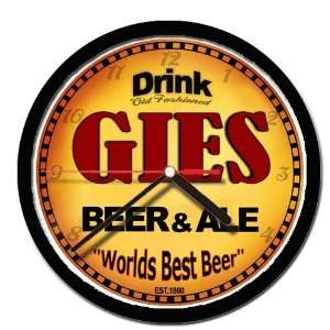  GIES beer and ale cerveza wall clock 