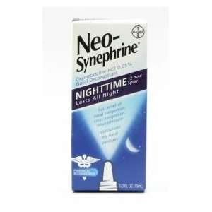  Neosynephrine Nighttime 12 Hour Nasal Decongestant Spray 1 