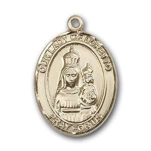  12K Gold Filled Our Lady of Loretto Medal Jewelry