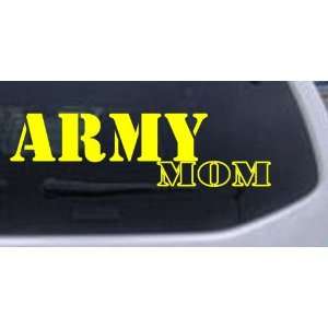 Yellow 52in X 14.7in    Army Mom Military Car Window Wall Laptop Decal 