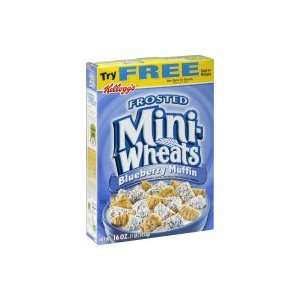 Mini Wheats Whole Grain Wheat Cereal, Blueberry Muffin, Frosted, 16 oz 