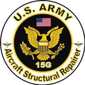 United States Army MOS 15G Aircraft Structural Repairer Decal Sticker 