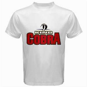  King Cobra Malt Liquor Beer Logo New White T Shirt Size 