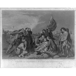  Death of General Wolfe at Quebec,1759,Benjamin West