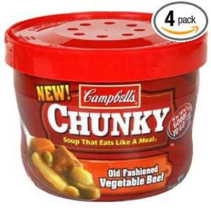 Campbells Chunky Microwavable Bowl Beef Vegetable, 15.2500 Ounces 
