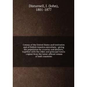   census of both countries J. (John), 1801 1877 Disturnell Books