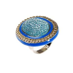  Fashion Designer Ring with Gemstone & Imitation Stones 