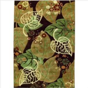  Shaw Impressions Forest 26 x 78 Brown Runner Area Rug 
