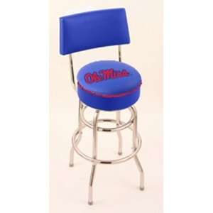  Ole Miss Rebels Swivel Bar Stool With Back