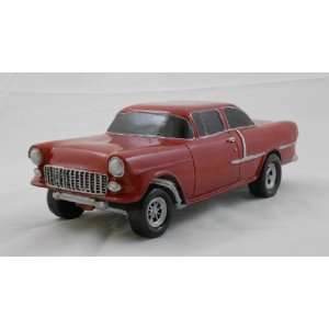 1955 CHEVY GASSER, RED, COLLECTIBLE 118 SCALE MODEL, HOT ROD, STREET 