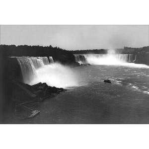   Vintage Art Birds eye view of Niagara Falls   19911 3