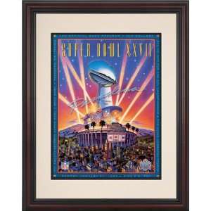  Framed 8.5 x 11 Super Bowl XXVII Program Print  Details 1993 