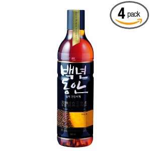 Sempio Drinking Black Rice Vinegar   Honey, 16.912 Ounce (Pack of 4 