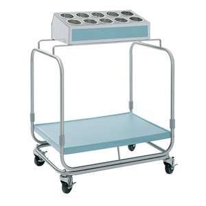  Delfield UTS 1SS Tray and Silverware Cart with 10 Hole 