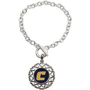 NCAA Tennessee Chattanooga Mocs Ladies Round Heart Art Nouveau Style 