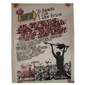  NOFX Flogging Molly Anti Flag Poster Warped Tour 