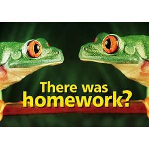   Poster There Was Homework 13X19 By Trend Enterprises Toys & Games