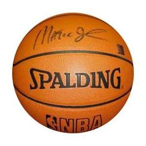  Magic Johnson Autographed/Hand Signed Spalding Pro 