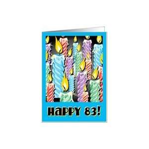  Sparkly candles  83rd Birthday Card Toys & Games
