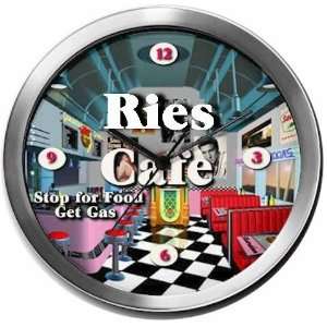  RIES 14 Inch Cafe Metal Clock Quartz Movement Kitchen 
