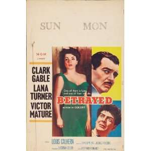  Betrayed Movie Poster (11 x 17 Inches   28cm x 44cm) (1954 